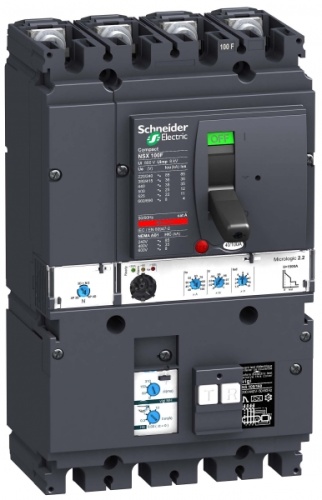 Автоматический выключатель 4П4Т M.2.2 100A VIGI MH NSX100B | код. LV429984 | Schneider Electric 